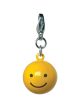 Yellow Happy Face Jingle Bell Charm