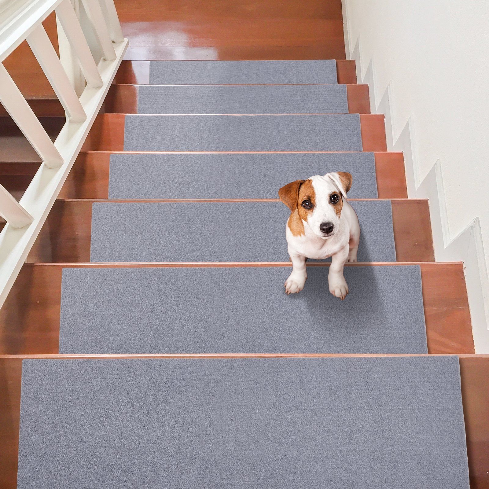VEVOR Stair Treads, Stairs Carpet Non Slip 8" x 30", Indoor Stair Runner for Wooden Steps, Anti Slip Carpet Stair Rugs Mats for Kids Elders and D