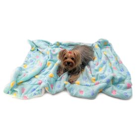 Ultra Plush Colorful Hearts Blanket (Color: Pink, size: 50" x 30")