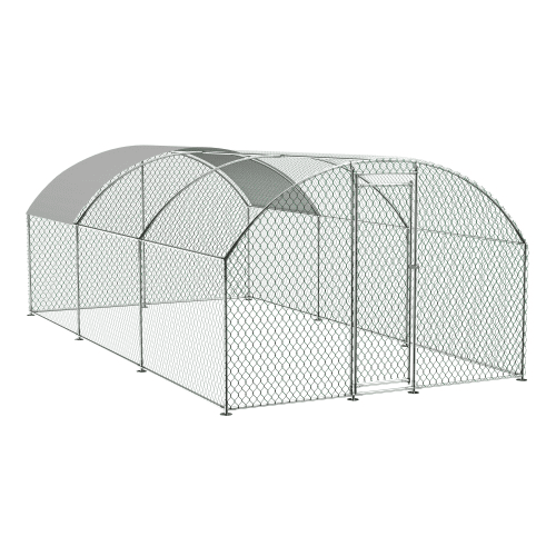 Large Chicken Coop Metal Chicken Track With Waterproof And UV Cover, Dome Shape Walk-In Fence Chicken Coop For Outdoor And Yard Farm Use Large Chicken Coop Metal Chicken Track With Waterproof And UV Cover, Dome Shape Walk-In Fence Chicken Coop For Outdoor And Yard Farm Use
