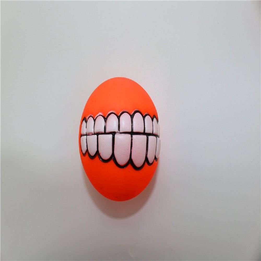 Pet Squeaky Ball Interactive Dog Chewing Toy with Funny Large Teeth Design for Aggressive Chewers Toy Pet Squeaky Ball Interactive Dog Chewing Toy with Funny Large Teeth Design for Aggressive Chewers Toy